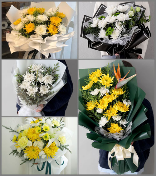 贵州六盘水盘县羊场乡纳木村白事花束代送